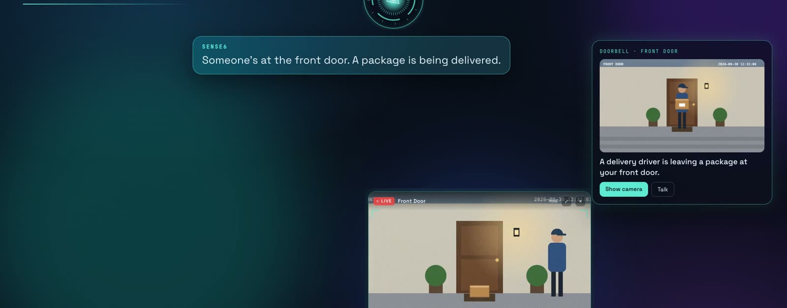 Knows who’s at the door.