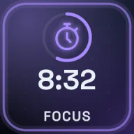 The Focus key counting down with 8:32 left
